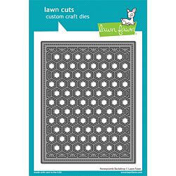 Lawn Fawn UK Stockist - Seven Hills Crafts - Honeycomb Shaker Gift Tag Die for cardmaking and paper crafts