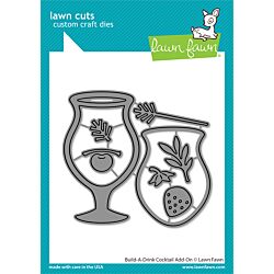 build-a-drink cocktail add-on by Lawn Fawn at Seven Hills Crafts UK stockist 5 star rated for customer service, speed of delivery and value