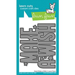 giant make a wish die by Lawn Fawn For Seven Hills Crafts UK stockist 5 star rated for customer service, speed of delivery and value