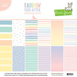 12 x 12 paper by Lawn Fawn rainbow Ever After