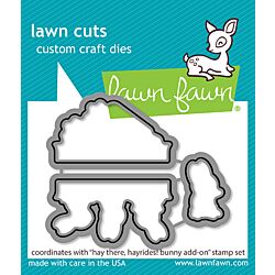 Hay There Hayrides Bunny Add-On Die by Lawn Fawn. 
Seven Hills Crafts - UK paper craft store specialising in quality USA craft brands.  5 star rated for customer service, speed of delivery and value