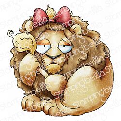 Oddball Oz Cowardly Lion Stamp by Stamping Bella at Seven Hills Crafts, UK Stockist, 5 star rated for customer service, speed of delivery and value