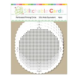 Perforated Pinking Circle Shapes