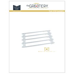 Exclusive UK Supplier of The Greetery - Tear Strip Banner Die for papercrafting