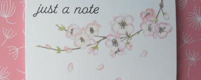 A note of blossoms....