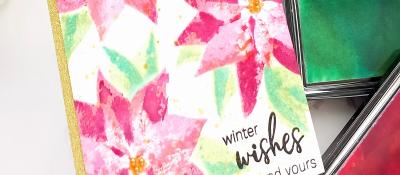 Faux Watercolour Stamping