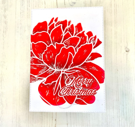 Simple 'Poinsettia' Card