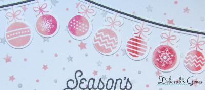 Christmas Ornament Banner Cards