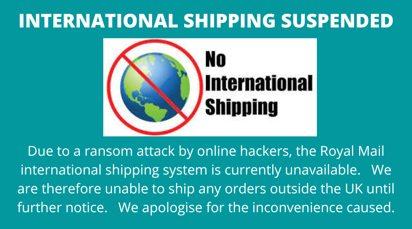 International Shipping Suspended